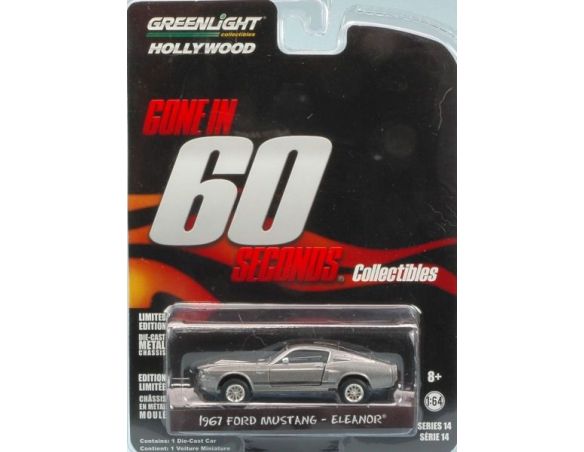 Greenlight GREEN44742 FORD MUSTANG SHELBY GT500 1967 ELEANOR GONE IN 60 SECONDS 1:64 Modellino