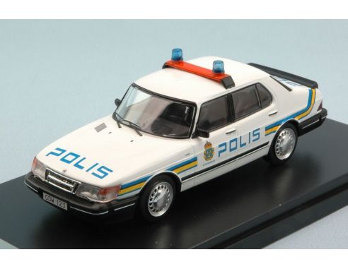 Protar PRXD450 SAAB 900i 1987 SWEDISH POLICE 1:43 Modellino