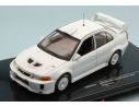 Ixo model MDCS012 MITSUBISHI LANCER EVO V RALLY SPEC.1998 WHITE + 4 RUOTE DI SCORTA 1:43 Modellino
