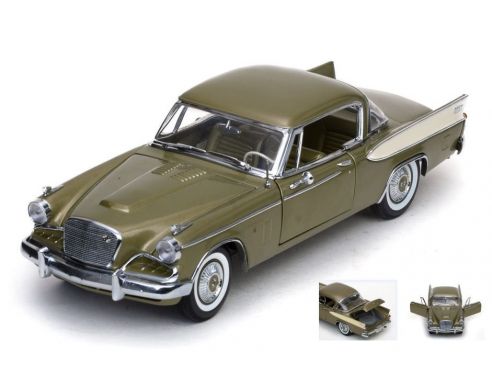 SunStar SS6150 STUDEBAKER GOLDEN HAWK 1957 TIARA GOLD 1:18 Modellino