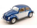 KINSMART KT7002WBW VW CLASSIC BEETLE 1967 BLUE W/WHITE DOOR 1:24 Modellino