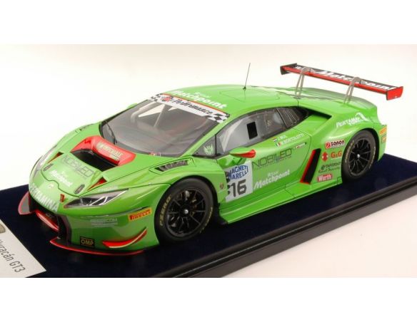 Looksmart LS1805C LAMBORGHINI HURACAN GT3 N.16 WINNER R.2 MUGELLO 2016 BORTOLOTTI-MUL 1:18 Modellino