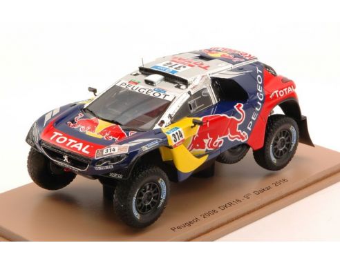 Spark Model S4878 PEUGEOT 2008 DKR N.314 9th RALLYE DAKAR 2016 S.LOEB-D.ELENA 1:43 Modellino