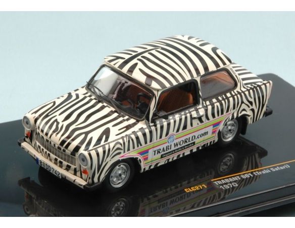 Ixo model CLC271 TRABANT 601 (REABI SAFARI) 1970 TRABI WORLD.COM 1:43 Modellino