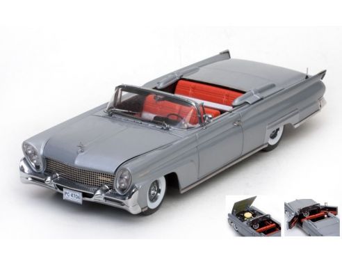 SunStar SS4706 LINCOLN CONTINENTAL MKIII OPEN CONVERTIBLE 1958 SILVER GREY 1:18 Modellino