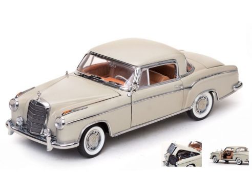 SunStar SS3568 MERCEDES 220 SE COUPE' 1958 PASTEL LIGHT GREY 1:18 Modellino