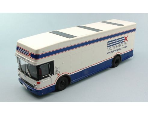 Premium Classixx PREM12208 MERCEDES O 317 ESSEX MOTOR SPORT PORSCHE RACE TRANSPORTER 1:43 Modellino