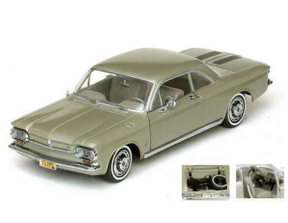 SunStar SS1485 CHEVROLET CORVAIR COUPE' 1963 AUTUMN GOLD 1:18 Modellino