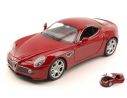 Welly WE2490R ALFA ROMEO 8C 2006 RED 1:24 Modellino