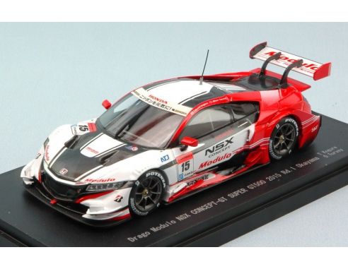 Ebbro EB45270 HONDA NSX N.15 7th SUPER GT500 OKAYAMA 2015 T.KOGURE-O.TURVEY 1:43 Modellino