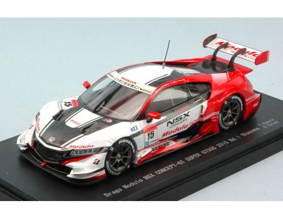 Ebbro EB45270 HONDA NSX N.15 7th SUPER GT500 OKAYAMA 2015 T.KOGURE-O.TURVEY 1:43 Modellino