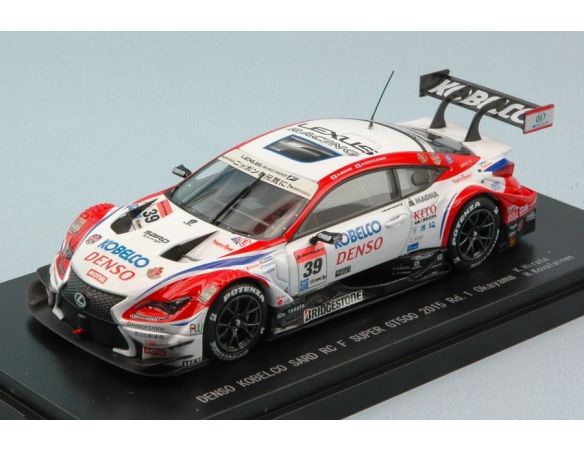 Ebbro EB45268 LEXUS RC F N.39 6th SUPER GT500 OKAYAMA 2015 H.KOVALAINEN-K.HIRATE 1:43 Modellino