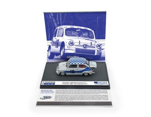 Brumm BMS1611 FIAT ABARTH 1000 N.18 7th 4H MONZA 1968 A.MERZARIO P.ENGADINA 2016 1:43 Modellino