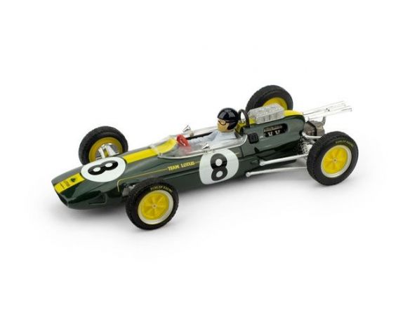 Brumm BM0332CH LOTUS 25 J.CLARK 1963 N.8 WINNER ITALIA GP WORLD CHAMPION + PILOTA 1:43 Modellino