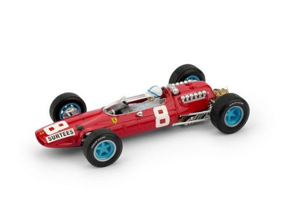 Brumm BM0298CH FERRARI 512 F1 J.SURTEES 1965 N.8 RET.ITALIA GP + PILOTA 1:43 Modellino