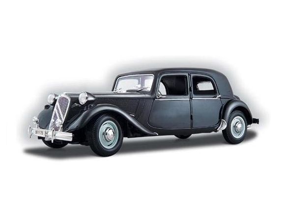 Maisto MI31821 CITROEN 15 CV 1952 BLACK 1:18 Modellino