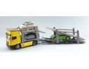 New Ray NY15865Y CAMION MAN F 2000 YELLOW W/3 CARS 1:43 Modellino