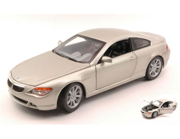 Hot Wheels HW02811 BMW 645 CI 2004 LIGHT SILVERGOLD 1:18 Modellino