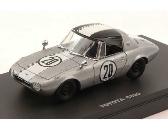 Kyosho KY3092A TOYOTA SPORTS 800 1967 N.20 SILVER/WHITE/BLACK 1:43 Modellino