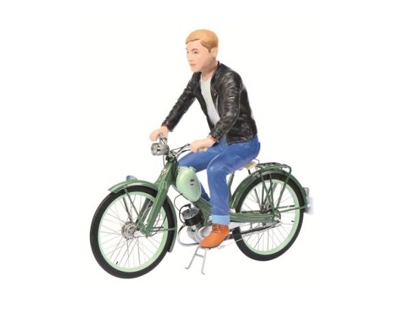 Schuco SH6628 NSU QUICKLY WITH FIGURE 1:10 Modellino