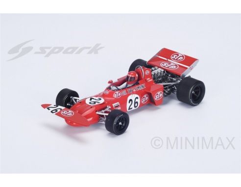 Spark Model S18228 MARCH 711 NIKI LAUDA 1971 N.26 RETIRED AUSTRIAN GP 1:18 Modellino
