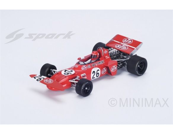 Spark Model S18228 MARCH 711 NIKI LAUDA 1971 N.26 RETIRED AUSTRIAN GP 1:18 Modellino