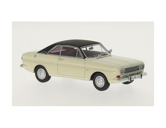 Neo Scale Models NEO43333 FORD TAUNUS P6 15M WHITE/BLACK 1:43 Modellino