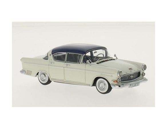 Neo Scale Models NEO43943 OPEL KAPITAN P 2.5 LIGHT GREY/BLUE 1:43 Modellino