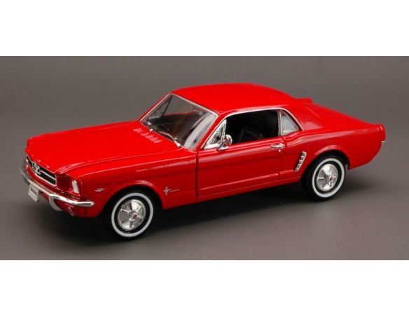 Welly WE2451R FORD MUSTANG COUPE' 1964 RED 1:24 Modellino