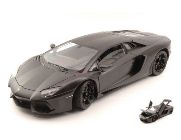 Welly WE8041BK LAMBORGHINI AVENTADOR LP700-4 2011 MATT BLACK 1:18 Modellino