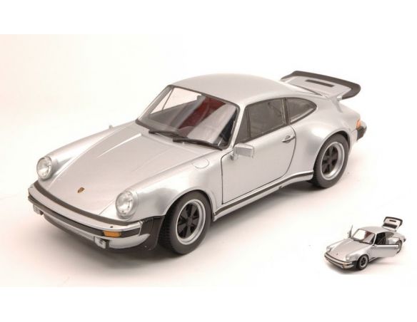 Welly WE4043S PORSCHE 911 TURBO 3.0 1974 SILVER 1:24 Modellino