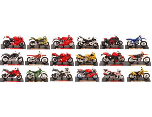 Maisto MI34007L MOTO MAISTO ASSORTIMENTO L 1:18 Pz.18 Moto