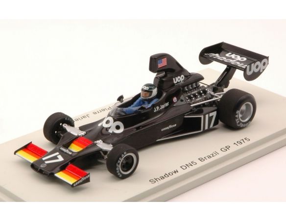 Spark Model S3835 SHADOW DN5 J.P.JARIER 1975 N.17 RETIRED BRAZIL GP 1:43 Modellino