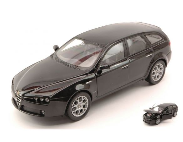 Welly WE2482BK ALFA ROMEO 159 SPORTWAGON 2007 BLACK 1:24 Modellino