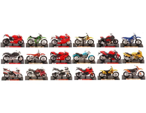 Maisto MI34007O MOTO MAISTO ASSORTIMENTO O 1:18 Pz.18 Modellino
