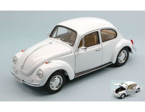 Welly WE2436W VW BEETLE 1968 WHITE 1:24 Modellino