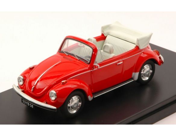 Protar PRXD530 VW SUPER BEETLE CABRIO 1973 RED 1:43 Modellino