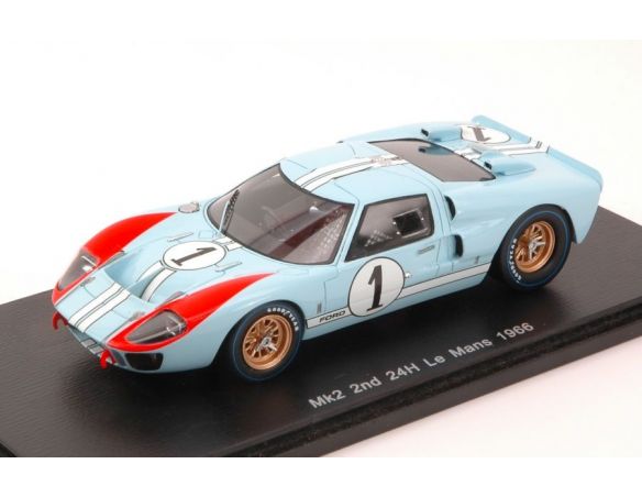 Spark Model S4075 FORD Mk II N.1 2nd LM 1966  K.MILES-D.HULME 1:43 Modellino