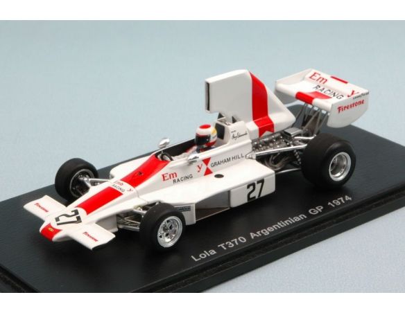 Spark Model S4353 LOLA T370 G.EDWARDS 1974 N.27 11th ARGENTINIAN GP 1:43 Modellino