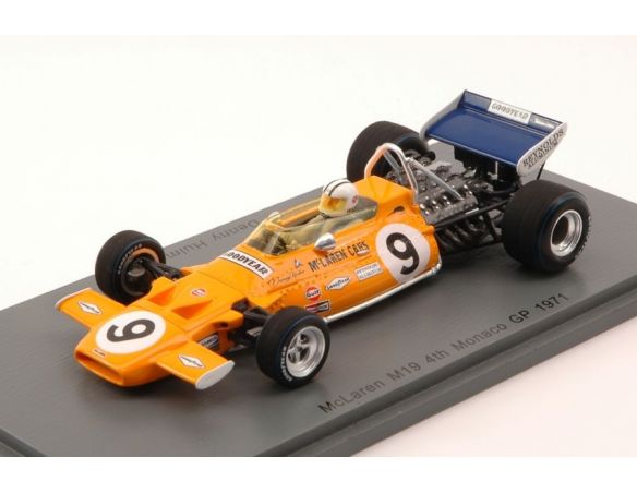 Spark Model S4293 MC LAREN M19 D.HULME 1971 N.9 4th MONACO GP 1:43 Modellino