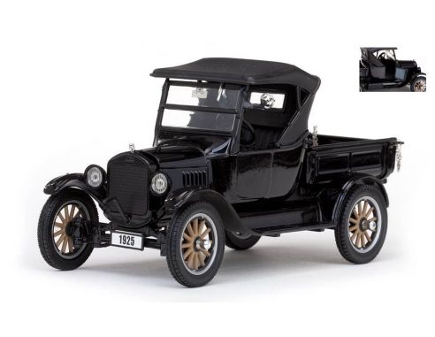 SunStar SS1860 FORD MODEL T PICK UP CLOSED CONVERTIBLE 1925 BLACK 1:24 Modellino