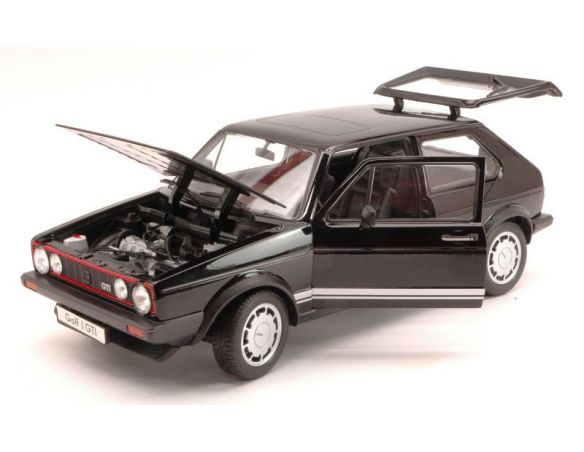 Welly WE8039BK VW GOLF I GTI 1976 BLACK 1:18 Modellino