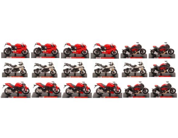 Maisto MI34007Z MOTO MAISTO ASSORTIMENTO Z (DUCATI) 1:18 Pz.18 Modellino