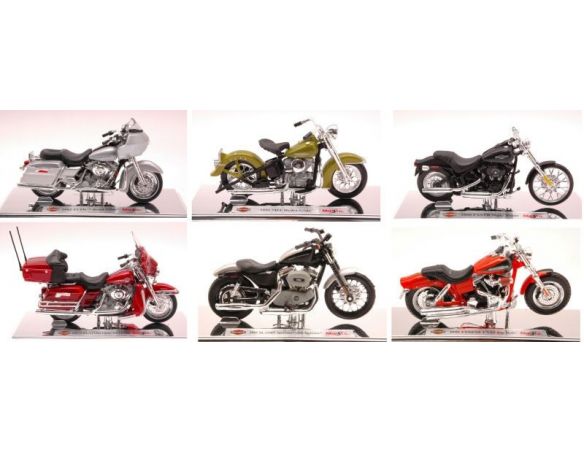 Maisto MI34360A H.DAVIDSON 6 ASSORTITE Pz.12 Moto