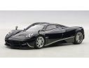 AUTOART AA58209 PAGANI HUAYRA 2012 BLACK W/SILVER STRIPRES 1:43 Modellino