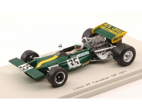 Spark Model S4832 LOTUS 69 P.LOVELY 1971 N.35 NC CANADIAN GP 1:43 Modellino