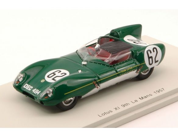 Spark Model S4398 LOTUS XI N.62 9th LM 1957 H.MCKAY FRAZER-J.CHAMBERLAIN 1:43 Modellino