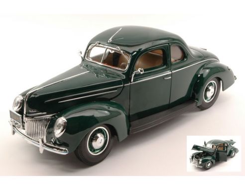 Maisto MI31180GR FORD DELUXE COUPE' 1939 GREEN 1:18 Modellino