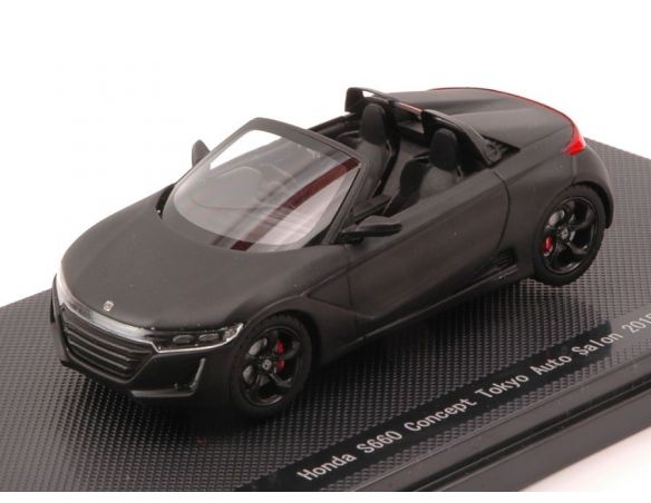 Ebbro EB45232 HONDA S660 CONCEPT TOKYO AUTO SALON 2015 MATT BLACK 1:43 Modellino