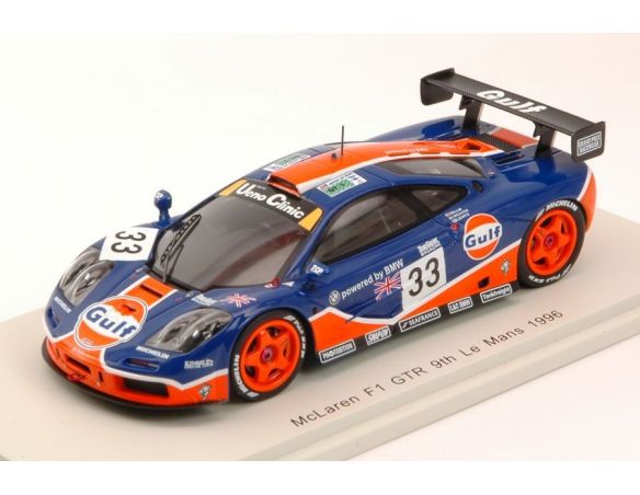 Spark Model S4406 MC LAREN F1 GTR N.33 9th LM 1996 J.J.LETHO-J.WEAVER-R.BELLM 1:43 Modellino